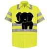 Men's High Visibility Safety Short Sleeve Work Shirt Thumbnail