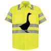 Men's High Visibility Safety Short Sleeve Work Shirt Thumbnail