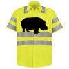 Men's High Visibility Safety Short Sleeve Work Shirt Thumbnail