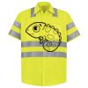 Men's High Visibility Safety Short Sleeve Work Shirt Thumbnail