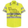 Men's High Visibility Safety Short Sleeve Work Shirt Thumbnail