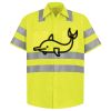 Men's High Visibility Safety Short Sleeve Work Shirt Thumbnail