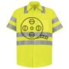 Men's High Visibility Safety Short Sleeve Work Shirt Thumbnail