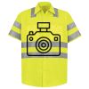 Men's High Visibility Safety Short Sleeve Work Shirt Thumbnail
