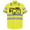 Men's High Visibility Safety Short Sleeve Work Shirt Thumbnail