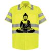 Men's High Visibility Safety Short Sleeve Work Shirt Thumbnail