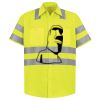 Men's High Visibility Safety Short Sleeve Work Shirt Thumbnail