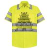Men's High Visibility Safety Short Sleeve Work Shirt Thumbnail