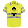 Men's High Visibility Safety Short Sleeve Work Shirt Thumbnail