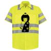 Men's High Visibility Safety Short Sleeve Work Shirt Thumbnail