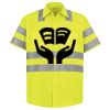 Men's High Visibility Safety Short Sleeve Work Shirt Thumbnail