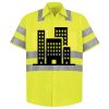 Men's High Visibility Safety Short Sleeve Work Shirt Thumbnail