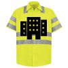 Men's High Visibility Safety Short Sleeve Work Shirt Thumbnail