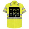 Men's High Visibility Safety Short Sleeve Work Shirt Thumbnail