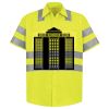 Men's High Visibility Safety Short Sleeve Work Shirt Thumbnail