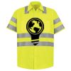 Men's High Visibility Safety Short Sleeve Work Shirt Thumbnail