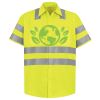 Men's High Visibility Safety Short Sleeve Work Shirt Thumbnail