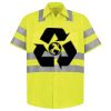 Men's High Visibility Safety Short Sleeve Work Shirt Thumbnail