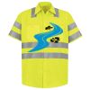 Men's High Visibility Safety Short Sleeve Work Shirt Thumbnail