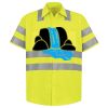 Men's High Visibility Safety Short Sleeve Work Shirt Thumbnail