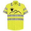 Men's High Visibility Safety Short Sleeve Work Shirt Thumbnail