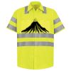 Men's High Visibility Safety Short Sleeve Work Shirt Thumbnail