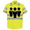 Men's High Visibility Safety Short Sleeve Work Shirt Thumbnail