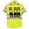 Men's High Visibility Safety Short Sleeve Work Shirt Thumbnail