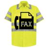Men's High Visibility Safety Short Sleeve Work Shirt Thumbnail