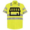 Men's High Visibility Safety Short Sleeve Work Shirt Thumbnail