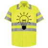 Men's High Visibility Safety Short Sleeve Work Shirt Thumbnail