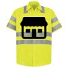 Men's High Visibility Safety Short Sleeve Work Shirt Thumbnail