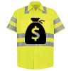 Men's High Visibility Safety Short Sleeve Work Shirt Thumbnail
