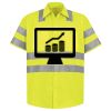 Men's High Visibility Safety Short Sleeve Work Shirt Thumbnail