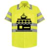 Men's High Visibility Safety Short Sleeve Work Shirt Thumbnail