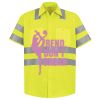 Men's High Visibility Safety Short Sleeve Work Shirt Thumbnail