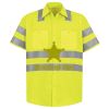 Men's High Visibility Safety Short Sleeve Work Shirt Thumbnail