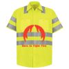 Men's High Visibility Safety Short Sleeve Work Shirt Thumbnail