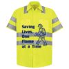 Men's High Visibility Safety Short Sleeve Work Shirt Thumbnail