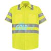 Men's High Visibility Safety Short Sleeve Work Shirt Thumbnail