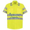 Men's High Visibility Safety Short Sleeve Work Shirt Thumbnail