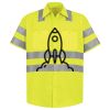 Men's High Visibility Safety Short Sleeve Work Shirt Thumbnail