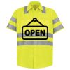 Men's High Visibility Safety Short Sleeve Work Shirt Thumbnail