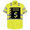 Men's High Visibility Safety Short Sleeve Work Shirt Thumbnail