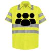 Men's High Visibility Safety Short Sleeve Work Shirt Thumbnail