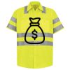 Men's High Visibility Safety Short Sleeve Work Shirt Thumbnail