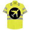Men's High Visibility Safety Short Sleeve Work Shirt Thumbnail