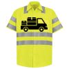 Men's High Visibility Safety Short Sleeve Work Shirt Thumbnail