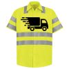 Men's High Visibility Safety Short Sleeve Work Shirt Thumbnail
