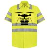 Men's High Visibility Safety Short Sleeve Work Shirt Thumbnail